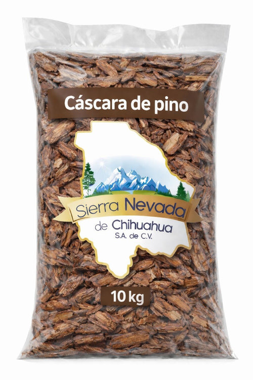 Cáscara de Pino con Tierra – 10 Lts