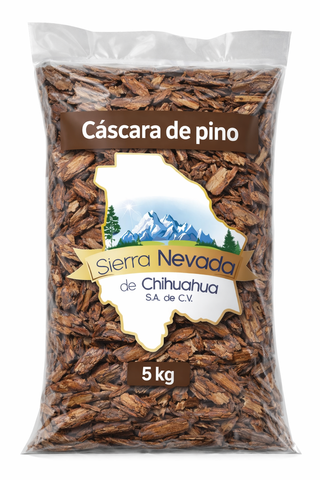 Cáscara de Pino con Tierra – 10 Lts