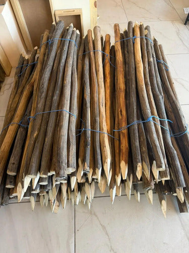 Paquete 20 Estacas De Madera Para Jardín Y Plantaciones