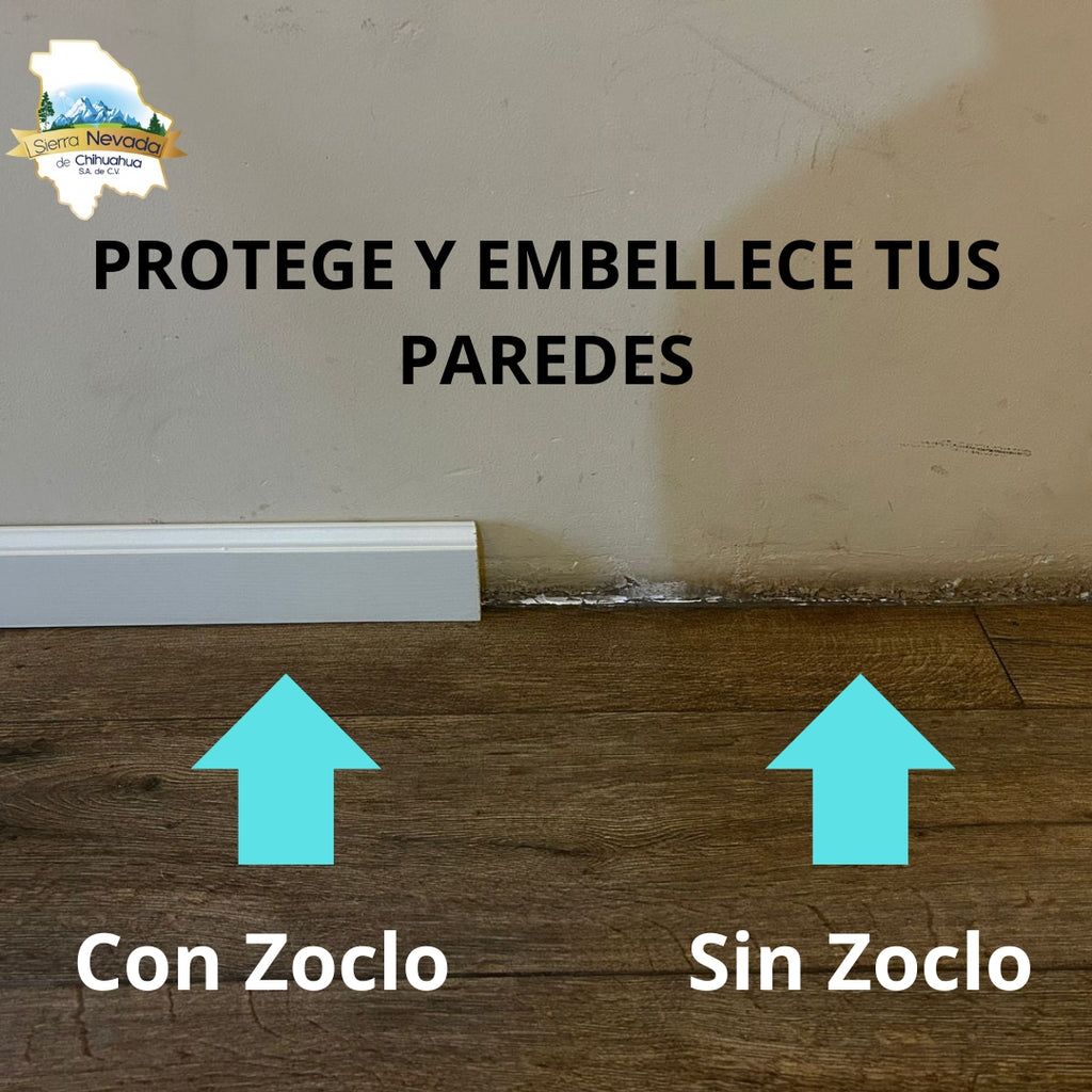 Zoclo 9cm  BLANCO  WM632